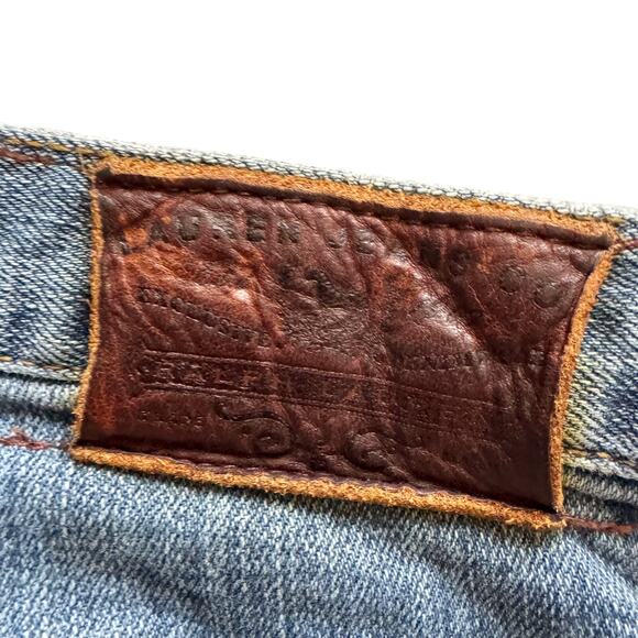 Lauren Ralph Lauren Jeans Women's 12 Blue Straight leg High rise Preppy Classic - Picture 12 of 13